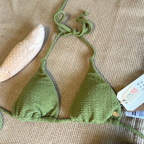 Billabong So Dazed Bikini Set Small, Triangle Multi Top, Maya High Waist Bottoms - Picture 3 of 9